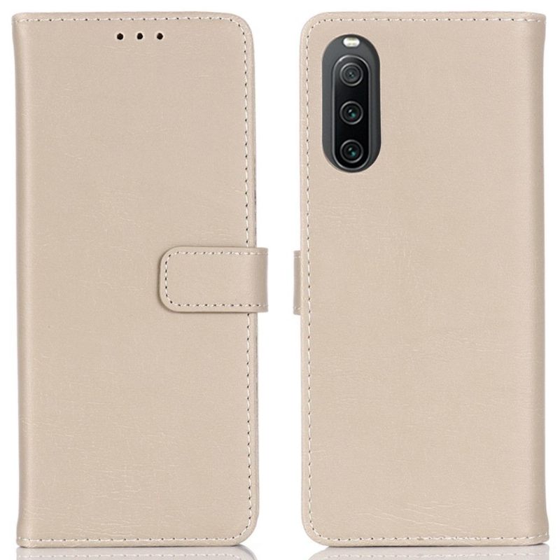 Θήκη Flip Sony Xperia 10 IV δερματινη θηκη Retro Faux Leather Folio