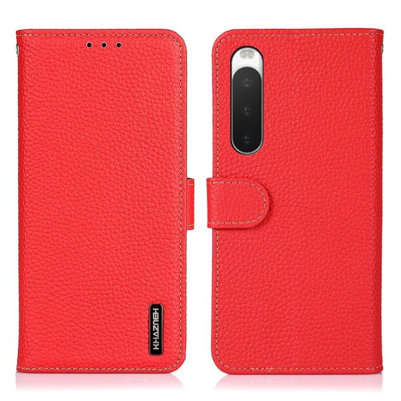 Θήκη Flip Sony Xperia 10 IV Khazneh Grained Leather