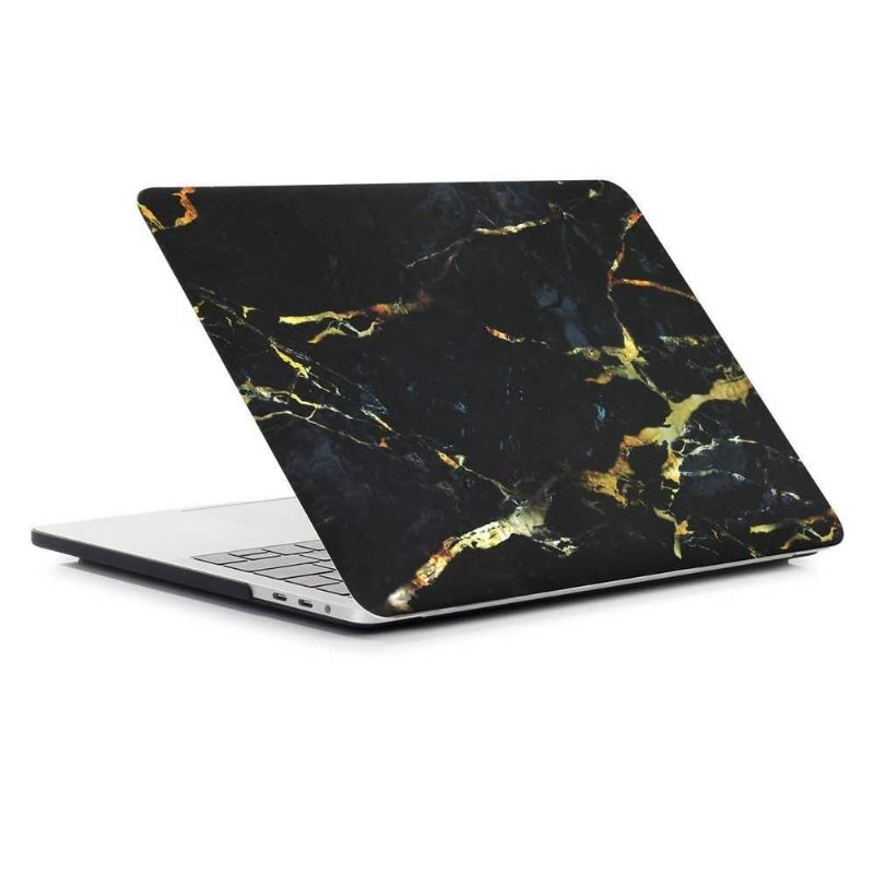 Θήκη Macbook Pro 15 / Marble Touch Bar - Μαύρο / Χρυσό