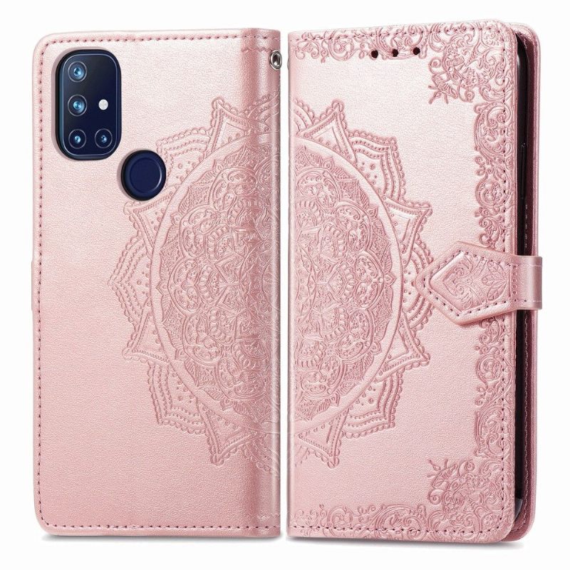 δερματινη θηκη OnePlus Nord N10 Mandala Relief Faux Leather