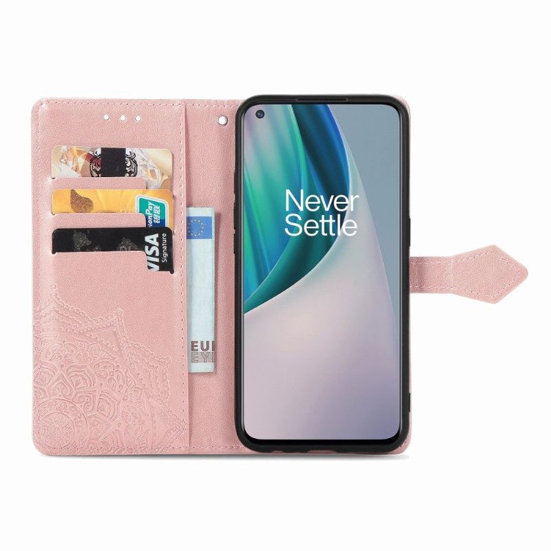 δερματινη θηκη OnePlus Nord N10 Mandala Relief Faux Leather