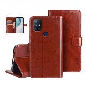 Κάλυμμα OnePlus Nord N10 Θήκη Flip Idewei Folio Leather Effect