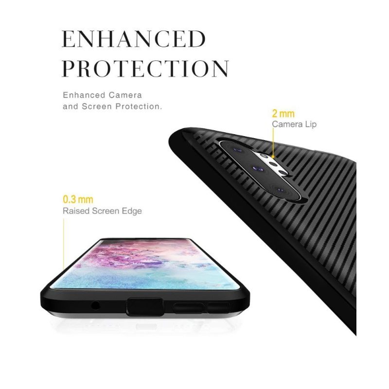 Θήκη Samsung Galaxy Note 10+ / Note 10+ 5G Carbon Case - Μαύρη