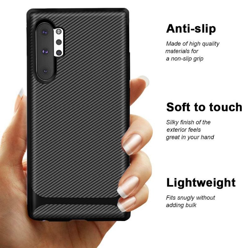 Θήκη Samsung Galaxy Note 10+ / Note 10+ 5G Carbon Case - Μαύρη