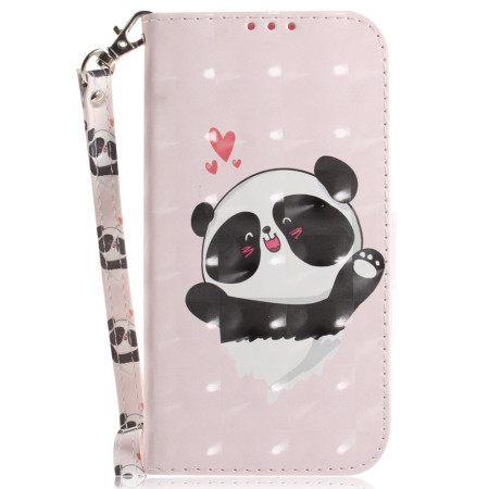 Δερματινη Θηκη Xiaomi Redmi Note 13 Pro Plus 5g Panda Love With Strap