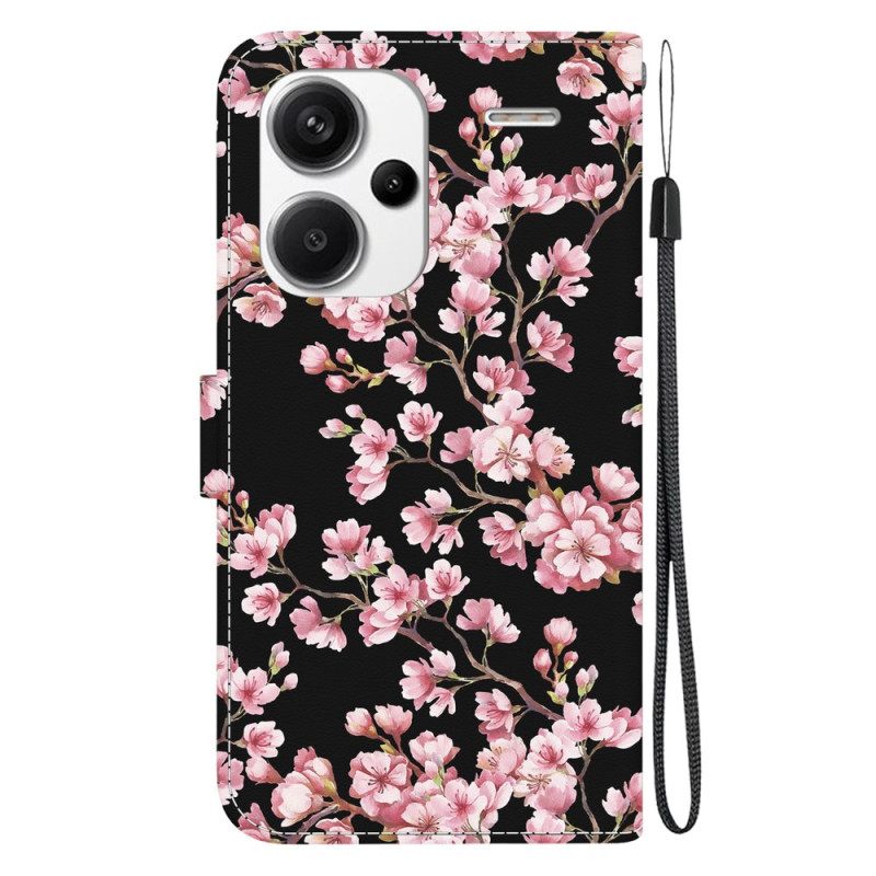 Δερματινη Θηκη Xiaomi Redmi Note 13 Pro Plus 5g Πορτοφόλι Plum Blossoms