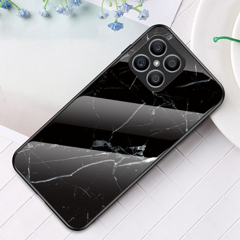 Θήκη Honor X8 Marble Lina Tempered Glass