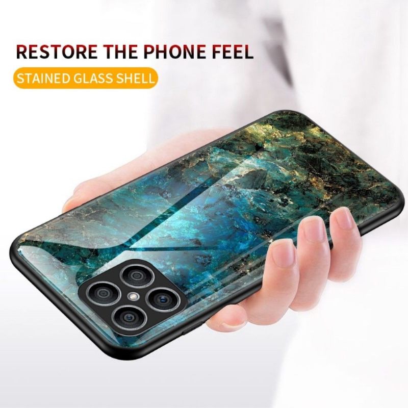 Θήκη Honor X8 Ocean Marble Glass Back