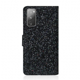 δερματινη θηκη Samsung Galaxy S20 FE Θήκη Κάρτας Glitter