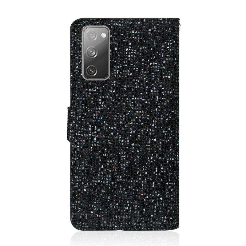 δερματινη θηκη Samsung Galaxy S20 FE Θήκη Κάρτας Glitter