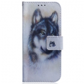 Κάλυμμα Oppo Reno 8 Pro με κορδονι Strappy Watercolor Dog