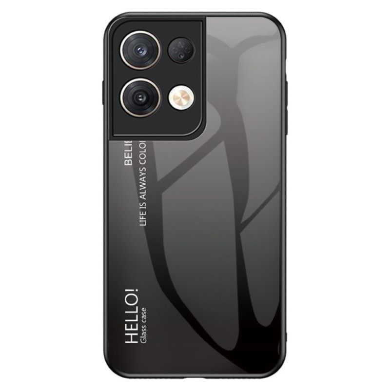 θηκη κινητου Oppo Reno 8 Pro Tempered Glass Γεια Σας