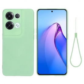 Θήκη Oppo Reno 8 Pro με κορδονι Strappy Liquid Silicone