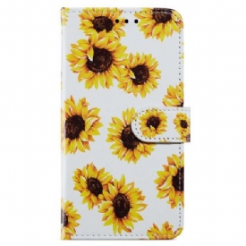 Δερματινη Θηκη Oppo A98 5g Strap Sunflowers