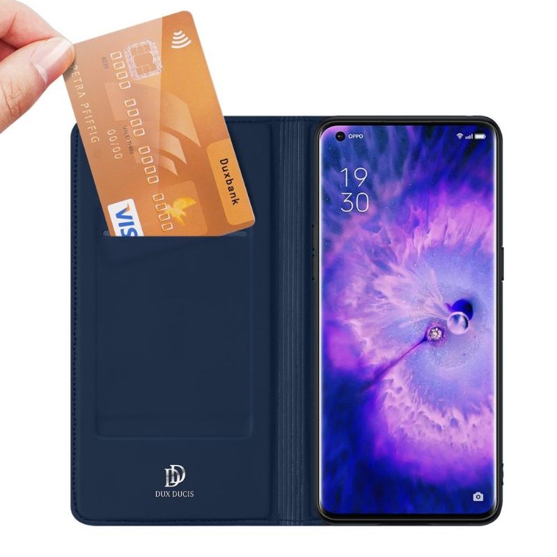 δερματινη θηκη Oppo Find X5 Pro Business Satin Effect