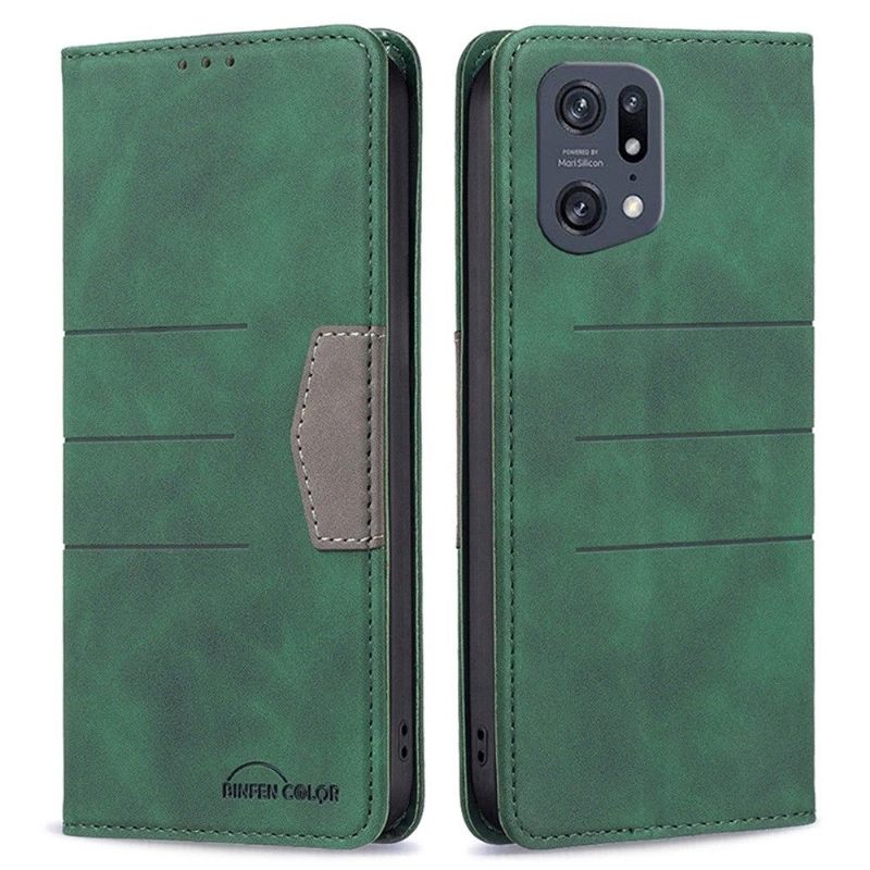 Θήκη Flip Oppo Find X5 Pro δερματινη θηκη Binfen Color Flip Faux Leather