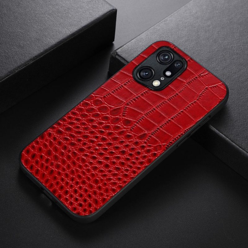 Θήκη Oppo Find X5 Pro Colette Croc Effect Leather