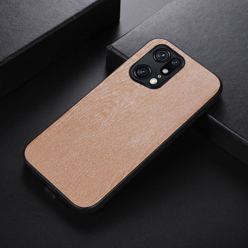 Θήκη Oppo Find X5 Pro Εφέ Faux Leather Bark Effect