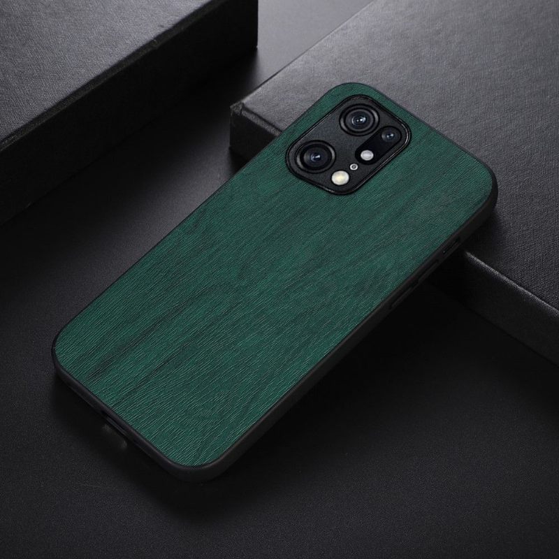 Θήκη Oppo Find X5 Pro Εφέ Faux Leather Bark Effect