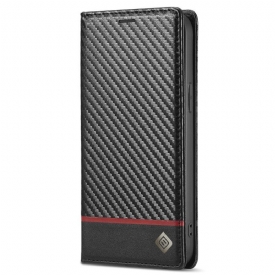 θηκη κινητου iPhone 15 Θήκη Flip Carbon Fiber Lc.imeeke