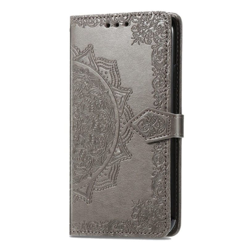 Κάλυμμα Motorola Edge 20 Lite Mandala Relief Faux Leather