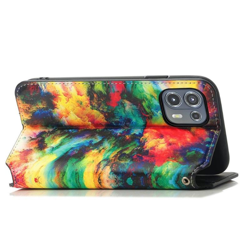 Θήκη Flip Motorola Edge 20 Lite Iridescent Cloud