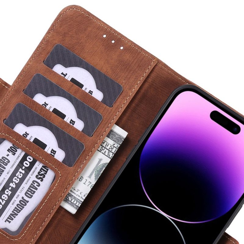 Δερματινη Θηκη iPhone 16 Abeel Vintage Faux Leather