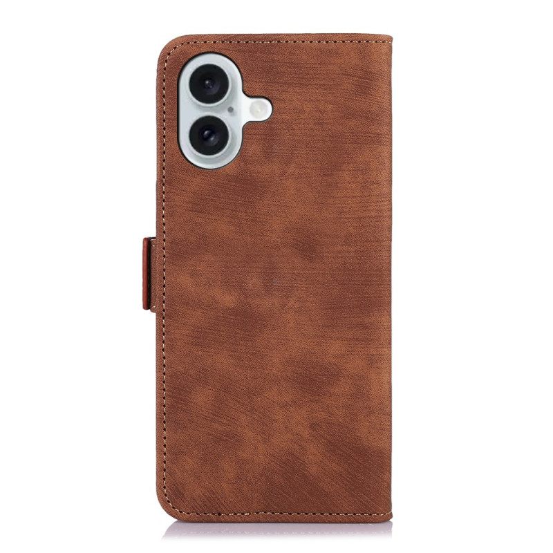 Δερματινη Θηκη iPhone 16 Abeel Vintage Faux Leather