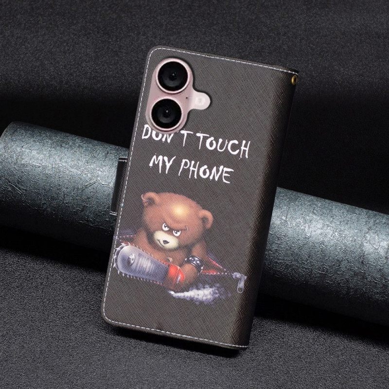 Δερματινη Θηκη iPhone 16 Bear Wallet