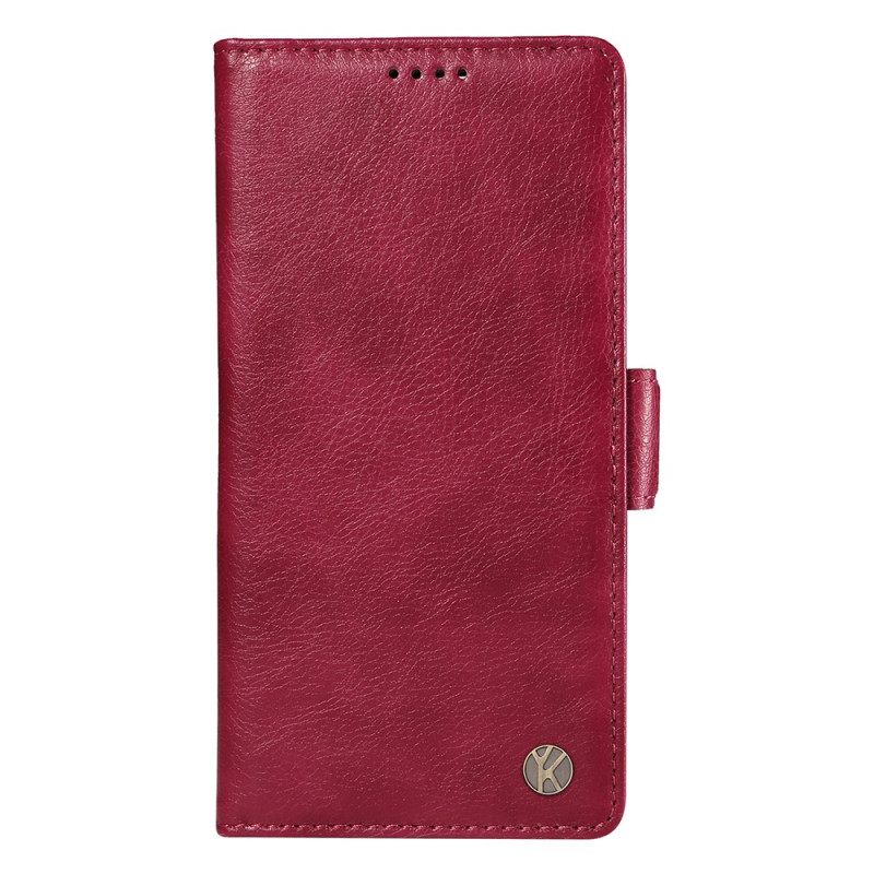 Δερματινη Θηκη iPhone 16 Yikatu Vintage Faux Leather