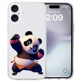 Κάλυμμα iPhone 16 Διαφανές Άκρο Panda