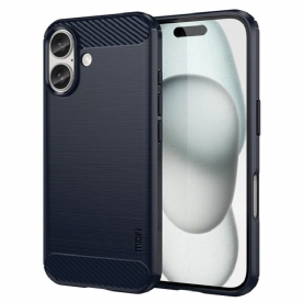 Κάλυμμα iPhone 16 Mofi Brushed Carbon Fiber