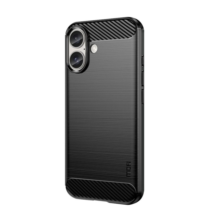 Κάλυμμα iPhone 16 Mofi Brushed Carbon Fiber