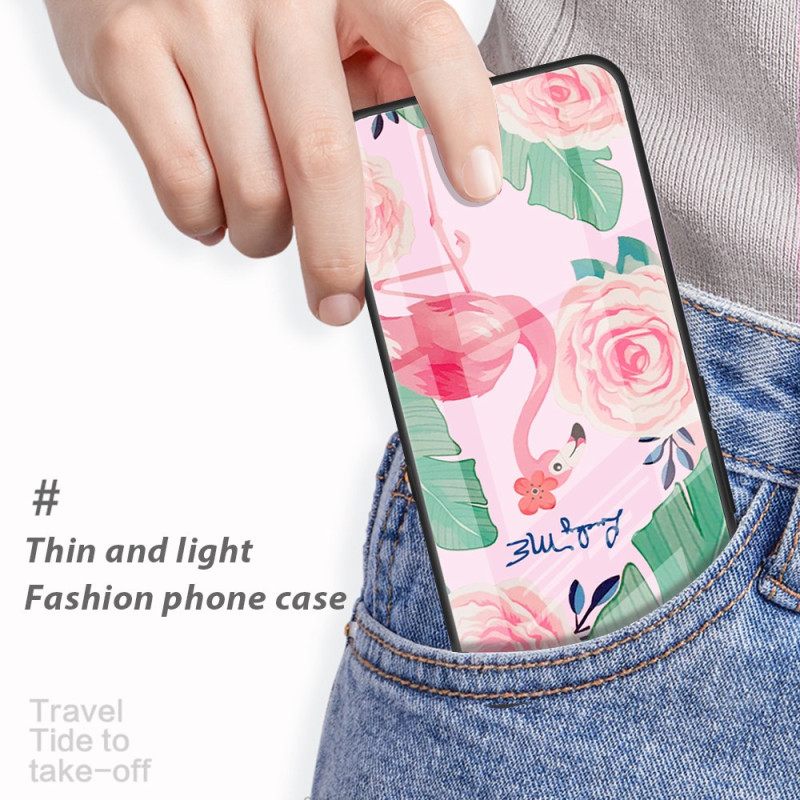 Κάλυμμα iPhone 16 Peony Tempered Glass