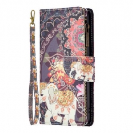 Θηκη Κινητου iPhone 16 Tribal Elephant Wallet