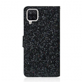 δερματινη θηκη Samsung Galaxy A12 Θήκη Κάρτας Glitter