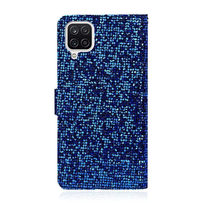 δερματινη θηκη Samsung Galaxy A12 Θήκη Κάρτας Glitter