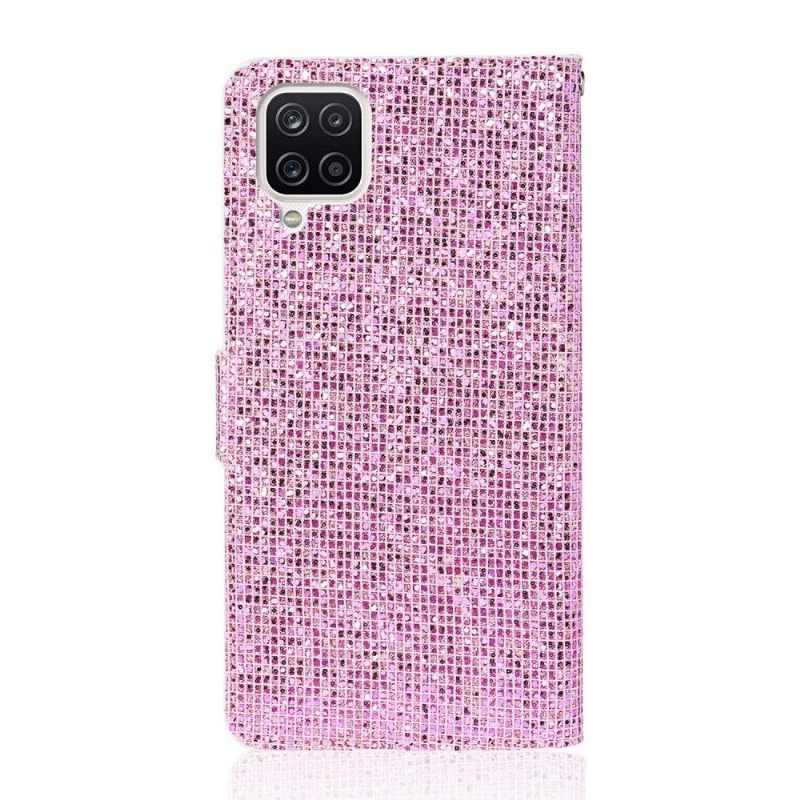 δερματινη θηκη Samsung Galaxy A12 Θήκη Κάρτας Glitter