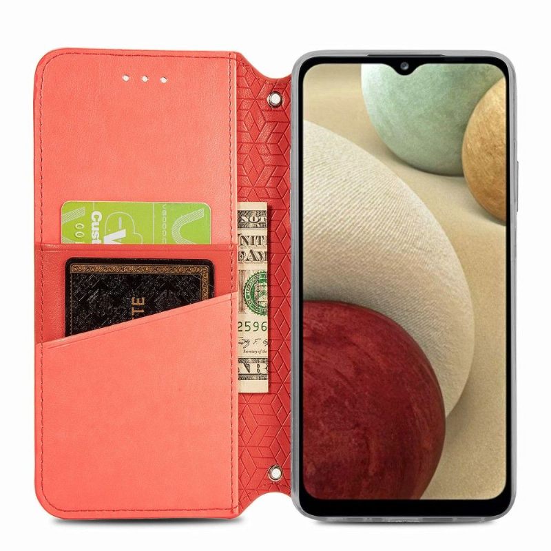 Κάλυμμα Samsung Galaxy A12 Chic Mandala Faux Leather