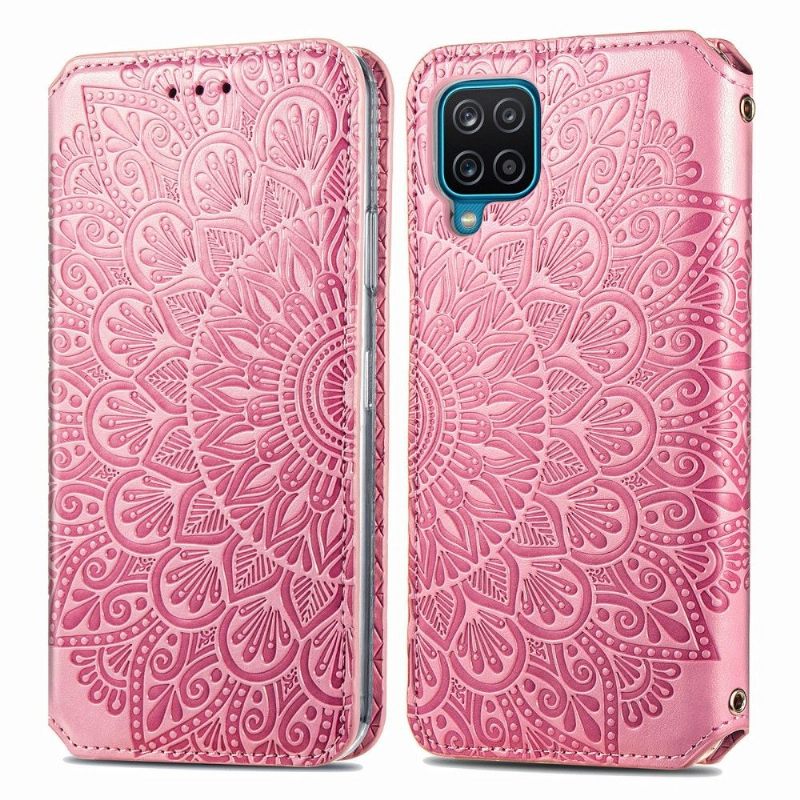 Κάλυμμα Samsung Galaxy A12 Chic Mandala Faux Leather