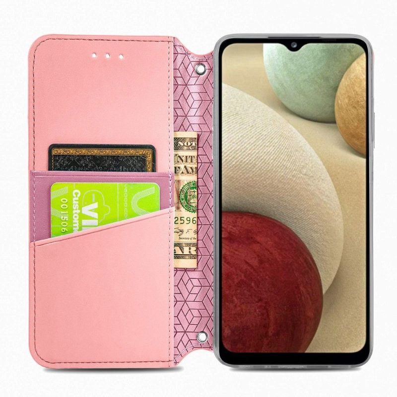 Κάλυμμα Samsung Galaxy A12 Chic Mandala Faux Leather