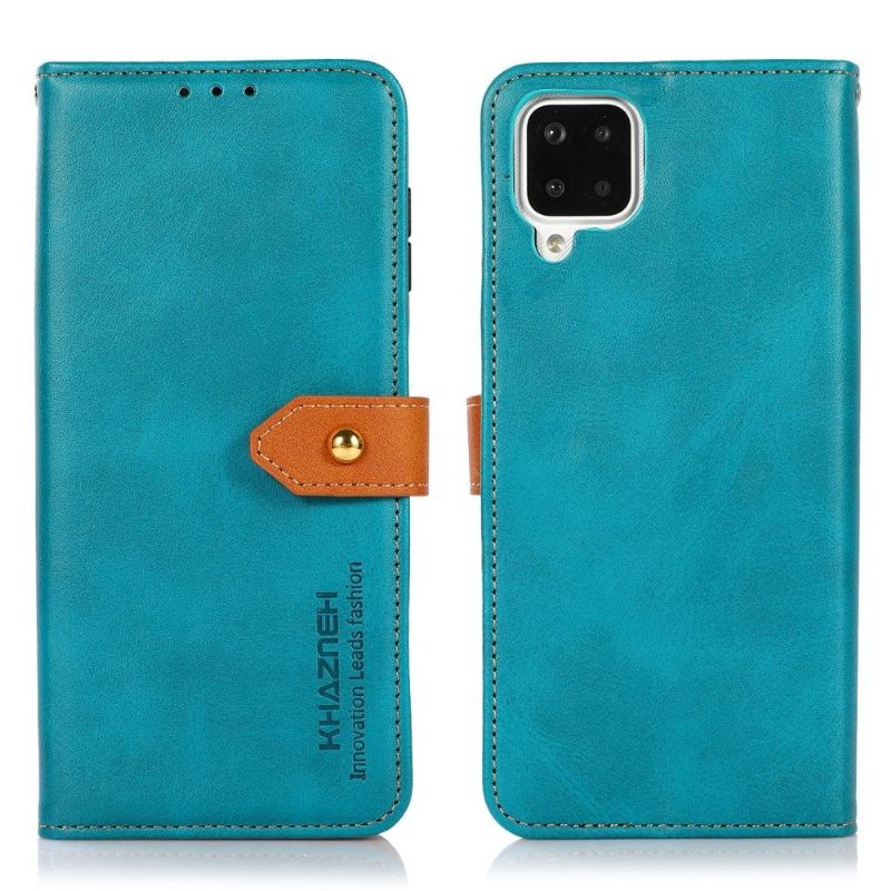 Κάλυμμα Samsung Galaxy A12 Khazneh Bicolor Faux Leather