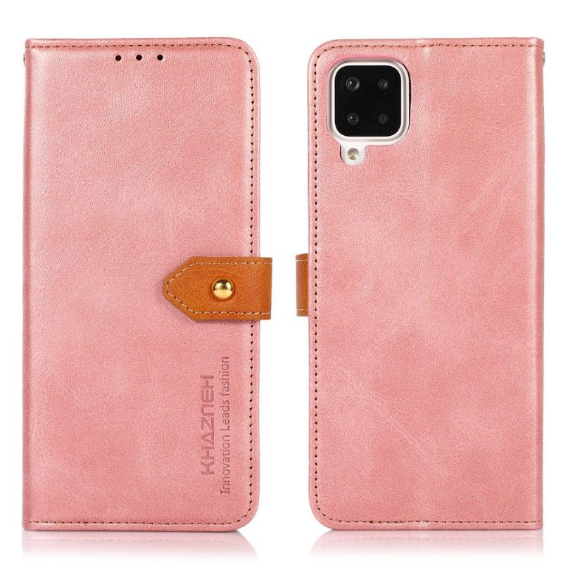 Κάλυμμα Samsung Galaxy A12 Khazneh Bicolor Faux Leather