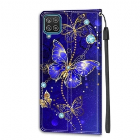 Κάλυμμα Samsung Galaxy A12 Purple Butterfly