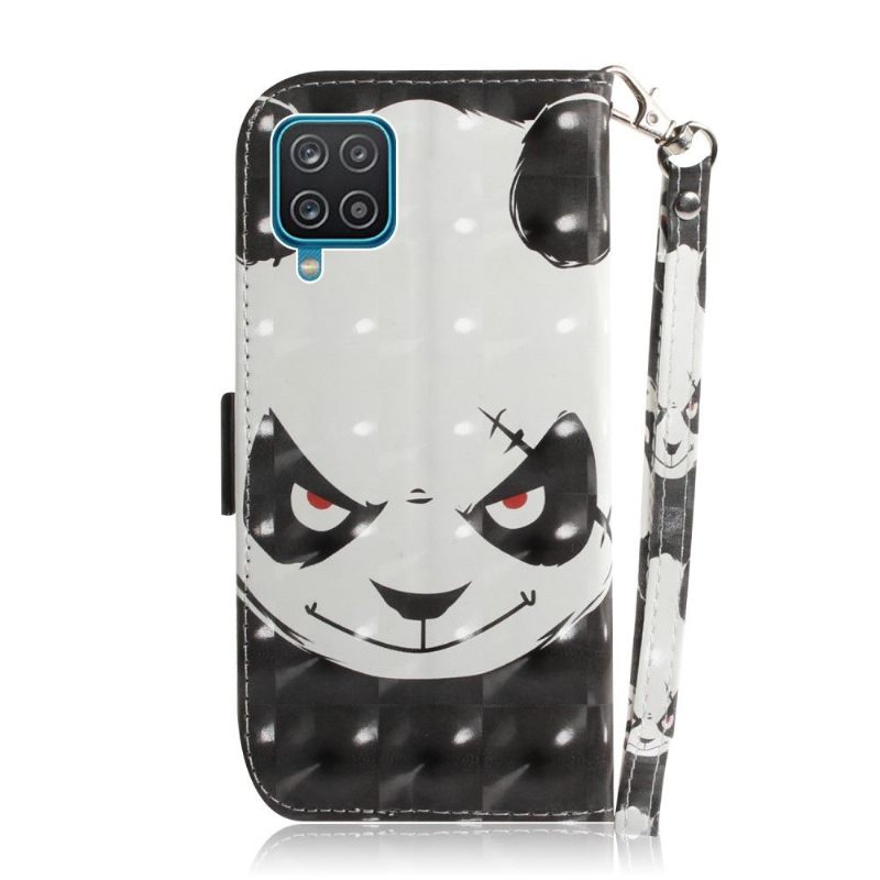 Θήκη Flip Samsung Galaxy A12 Evil Panda