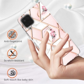 Θήκη Samsung Galaxy A12 Marble And Flower Crown