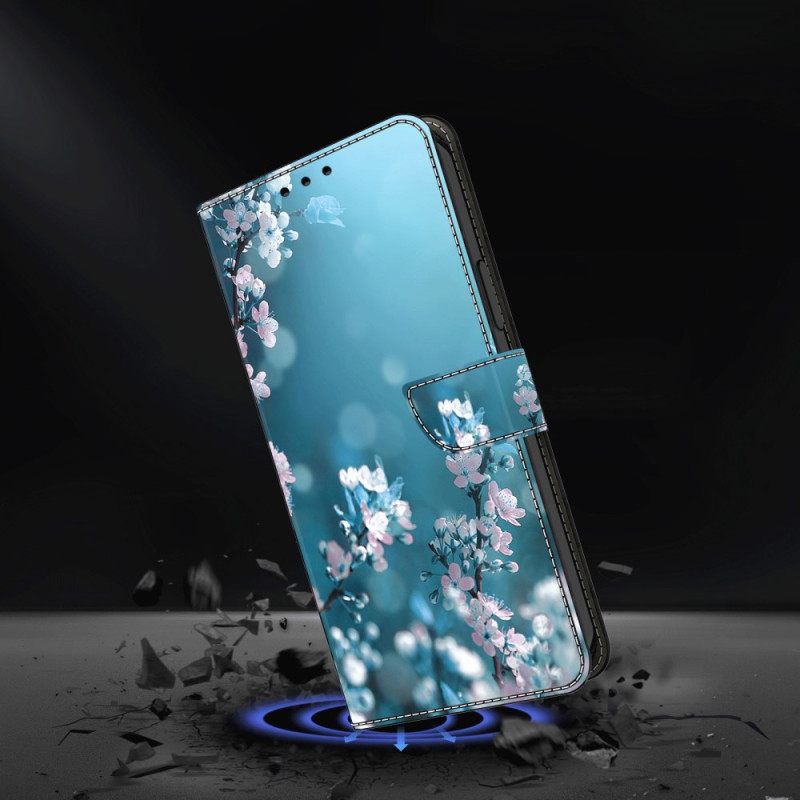 Δερματινη Θηκη Samsung Galaxy A55 5g Plum Blossoms