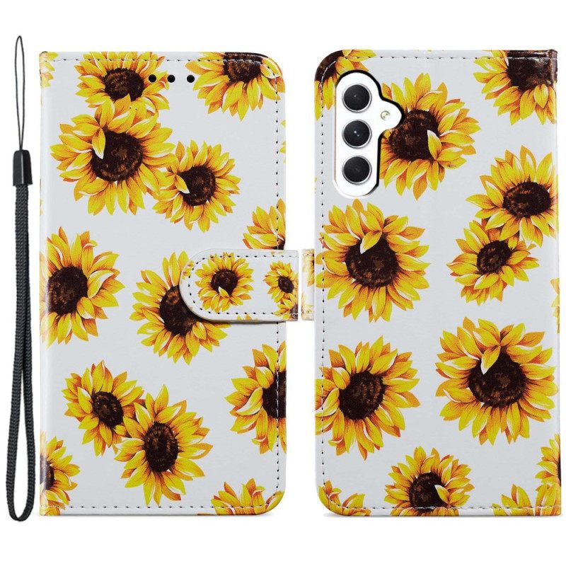 Θηκη Κινητου Samsung Galaxy A55 5g Θήκες Κινητών Strap Sunflowers