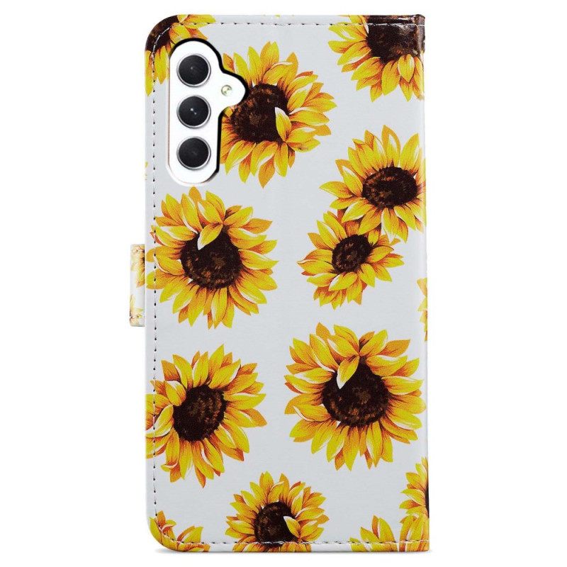 Θηκη Κινητου Samsung Galaxy A55 5g Θήκες Κινητών Strap Sunflowers