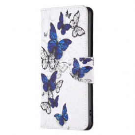 Δερματινη Θηκη Xiaomi Redmi Note 13 5g Flight Of Blue Butterflies